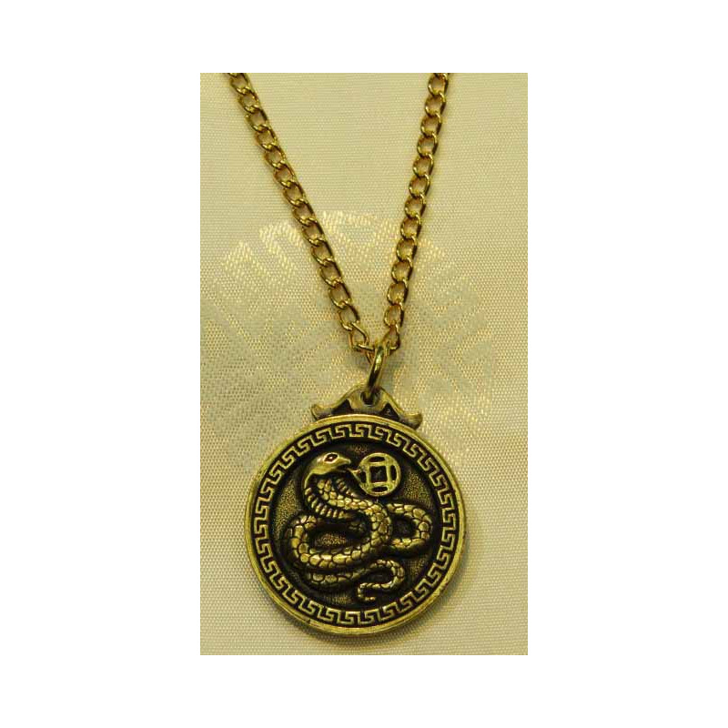 Chinese zodiac necklace-snake