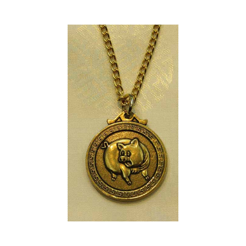 1985 Chinese Panda Coin Pendant Necklace