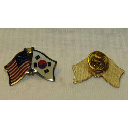 PIN US & Korean Flag