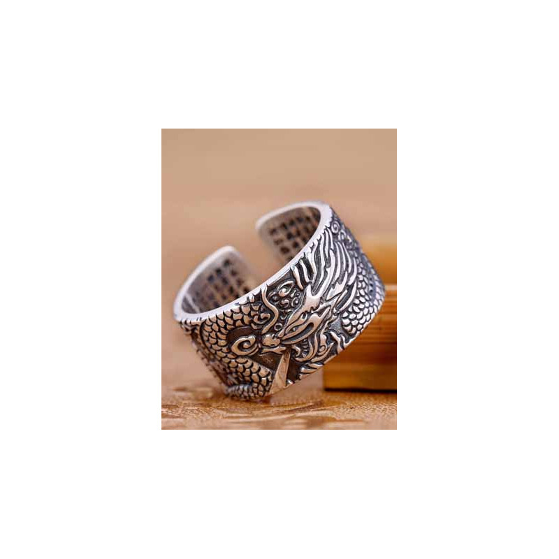 Silver Dragon Ring