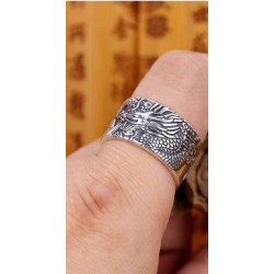 Silver Dragon Ring
