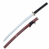 Samurai Katana Sword REVERSE BLADE WITH BLOOD GROOVE RED