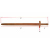 SAMURAI WOODEN TRAINING SWORD 39"