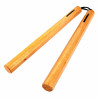 OCTAGON WOOD NUNCHAKU WITH NYLON CORD BROWN 14"