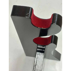 2 TIER WOOD WALL MOUNT OR TABLETOP SWORD STAND