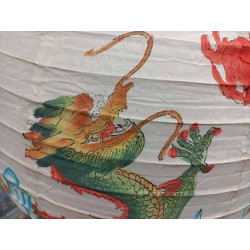 Paper Lantern With Dragon Printed 16" Dia