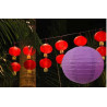 PAPER LANTERN 12" DIA PURPLE