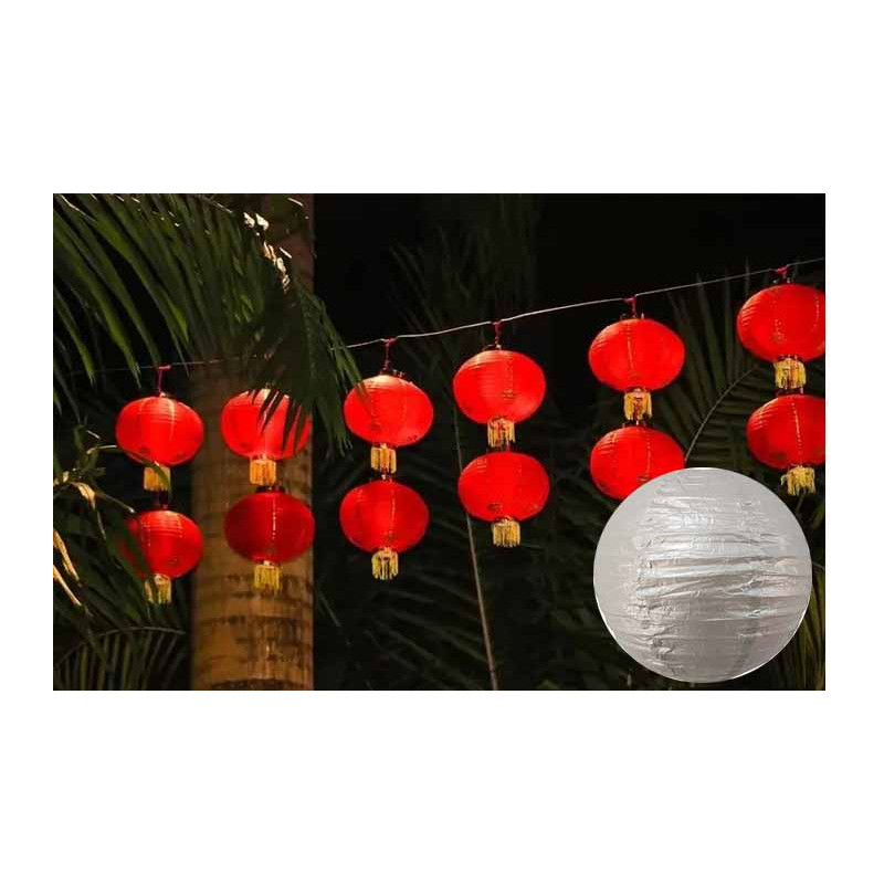 PAPER LANTERN 14" DIA WHITE