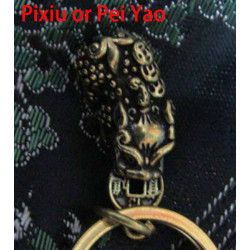 Brass Pi Xiu, Coins & Cucurbit Key Chain
