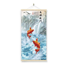 WALL SCROLL TWO FISHES...