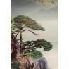 WALL SCROLL Welcoming  Pine Tree 17.7"X12"