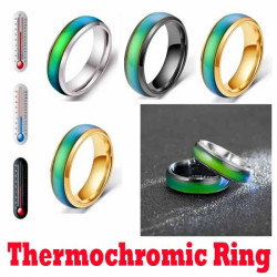 Thermochromic Ring(Black, Gold, Silver)