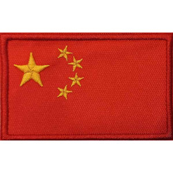 China Flag patch 3"x2"