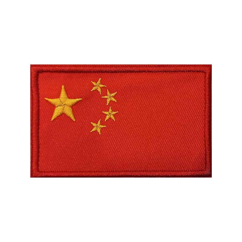 China Flag patch 3"x2"