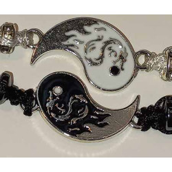 Yin & Yang Adjustable Bracelet (sold by pair)