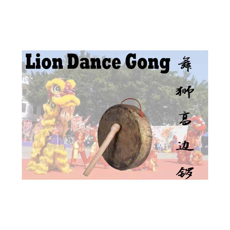 BRONZE LION DANCE GONG