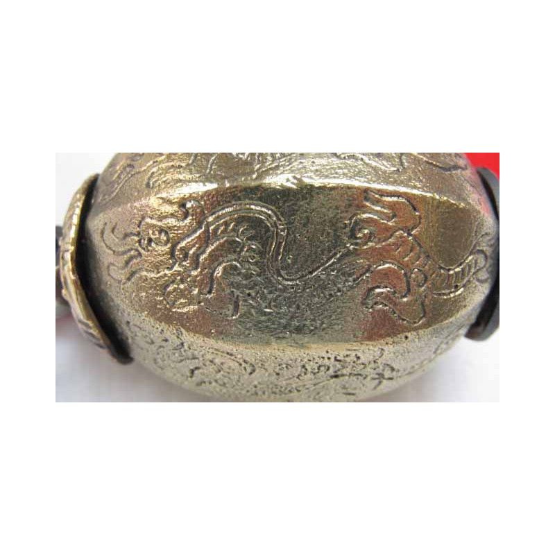 Meteor Hammer with carved dragons