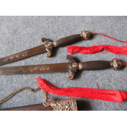 Spring steel double(twin) sword
