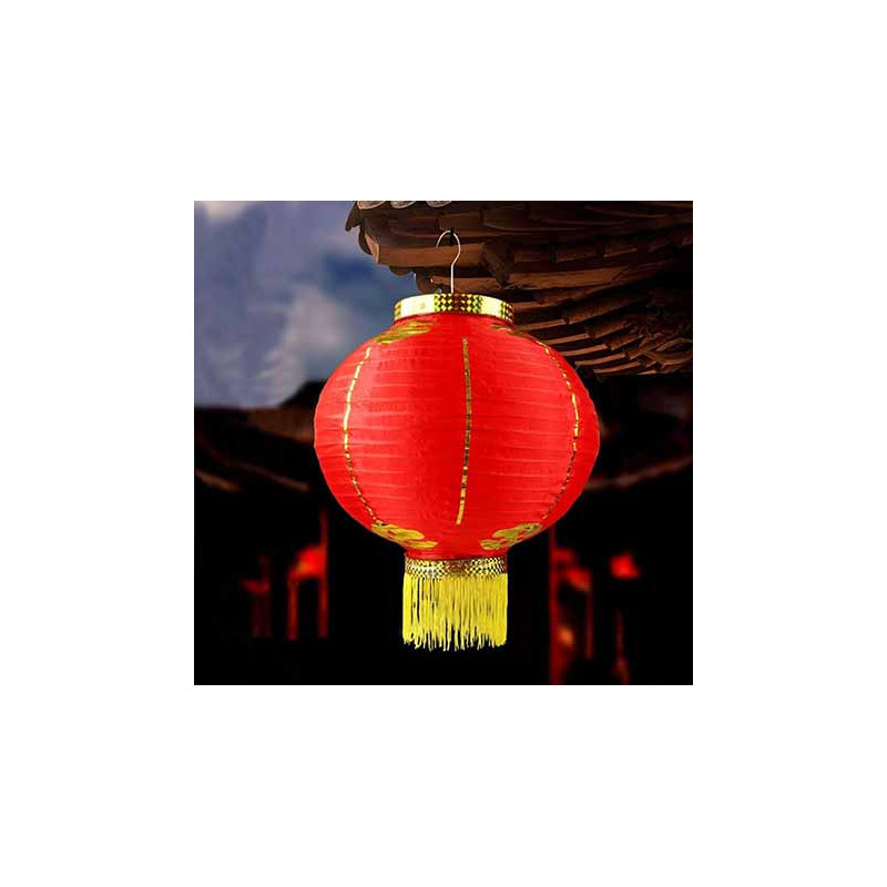 Nylon Lantern 12" Diameter Red Only