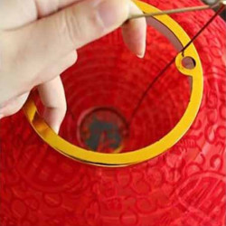 Nylon Lantern 12" Diameter Red Only