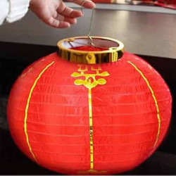 Nylon Lantern 12" Diameter Red Only
