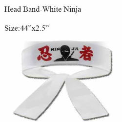 Head Band-White Ninja