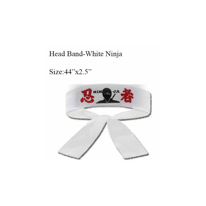 Head Band-White Ninja