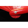 BAMBOO KUNG FU FAN RED 13"
