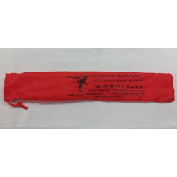 Bamboo Kung Fu Fan with carrying case  Black on Black