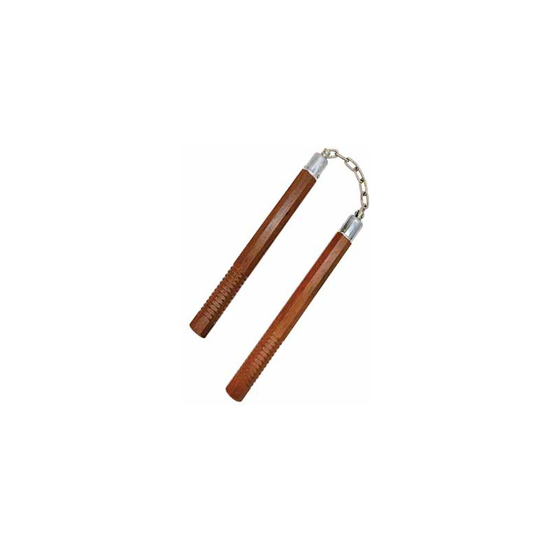 Octagon Wood Nunchaku 12"