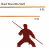 Hard Wood Bo Staff