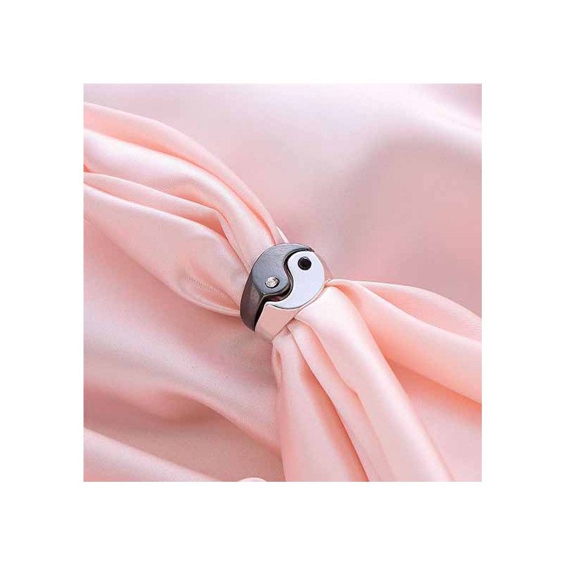 Yin & Yang Matching Ring (pair) Size 7