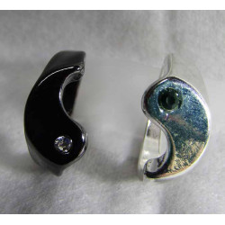 Yin & Yang Matching Ring (pair) Size 7