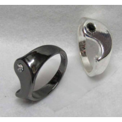 Yin & Yang Matching Ring (pair) Size 7