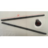 POLYPROPYLENE KALI/ESCRIMA STICKS plain 28" (PAIR)