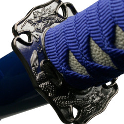 Samurai Katana Sword Katana with dragon 40" blue