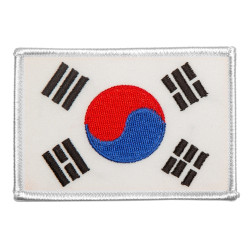 Korea Flag Patch 3 3/4'' x 2 1/2''