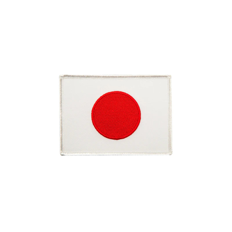 Japan Flag Patch 2-1/2 x 3-1/2''.