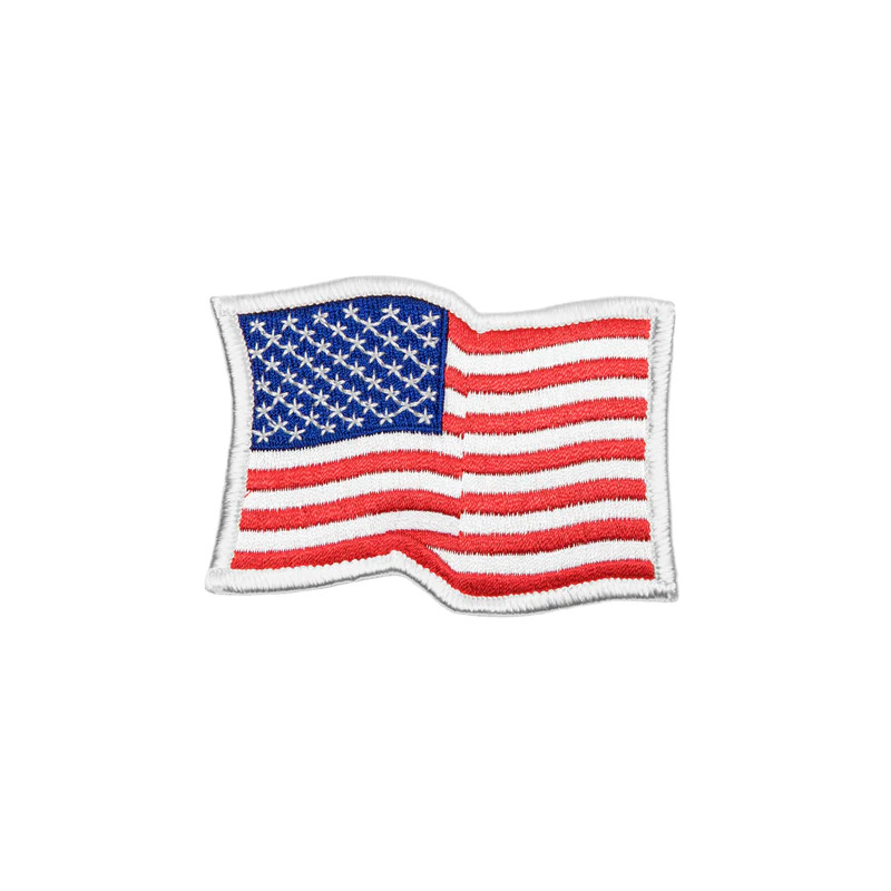 USA Waving Flag Patch  3 1/2'' x 2''