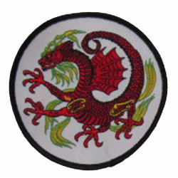 Red Dragon Patch 4" Dia