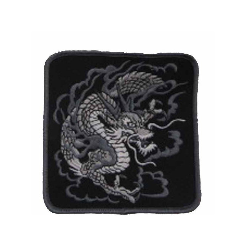 silver Dragon Patch 4"x4"