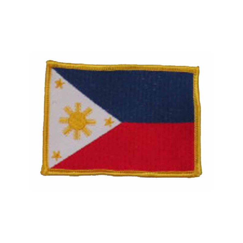 Philippine Flag Patch  3.5"x2.5"