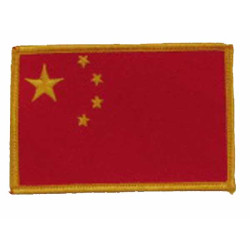 China Flag Patch 3.5"x2.25"