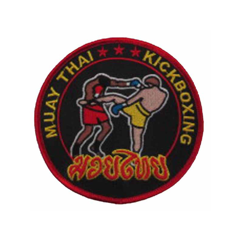 Muay Thai Kickboxing Patch 4" Dia