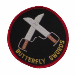 Butterfly swords  patch 3"