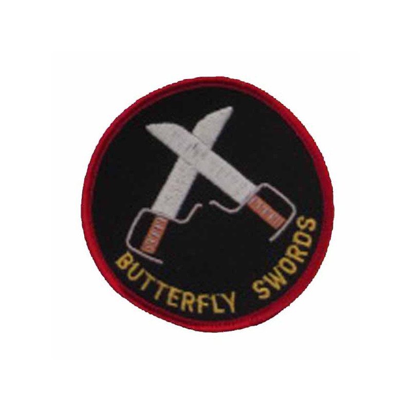Butterfly swords patch 3"