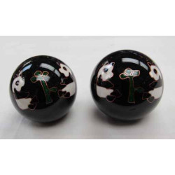 CHINESE HEALTHY BALLS 1.75" DIA BLack panda