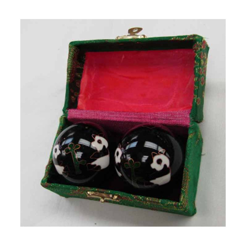 CHINESE HEALTHY BALLS 1.75" DIA BLack panda