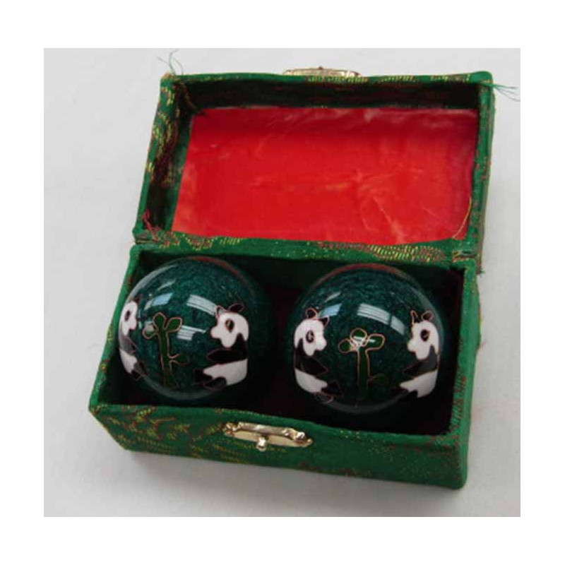 CHINESE HEALTHY BALLS 1.75" DIA green PANDA