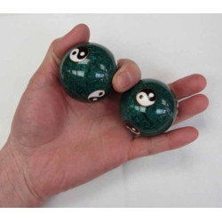CHINESE HEALTHY BALLS 1.75" DIA green PANDA